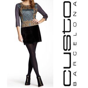 Custo Barcelona Ser Merk dress XS faux fur NWT